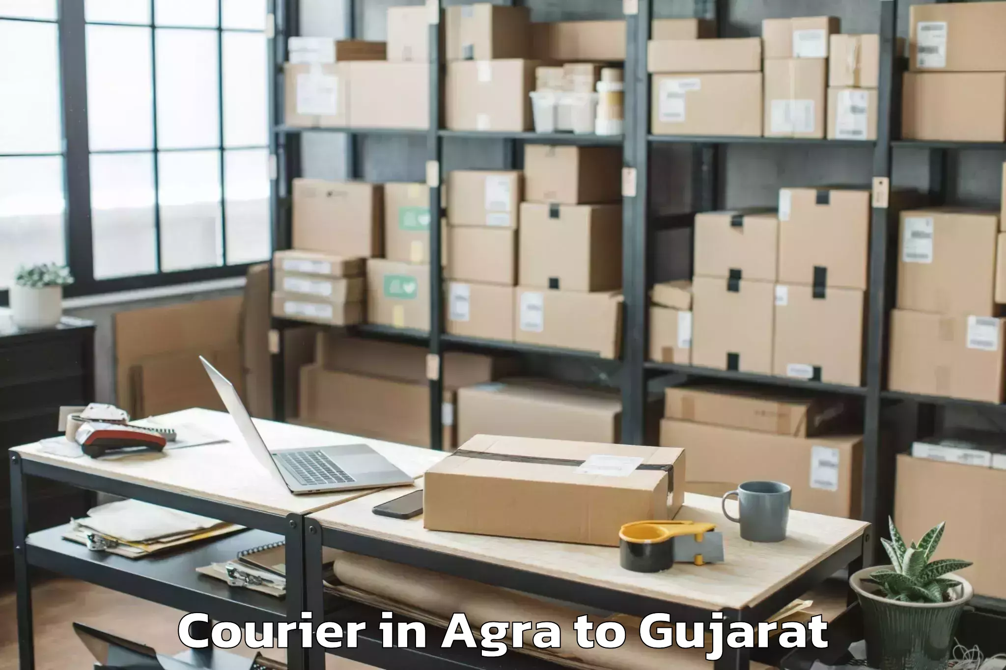 Book Your Agra to Gadhada Courier Today